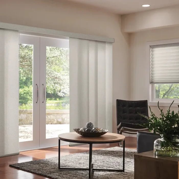 Sliding Panels - Modern panel track blinds for large windows