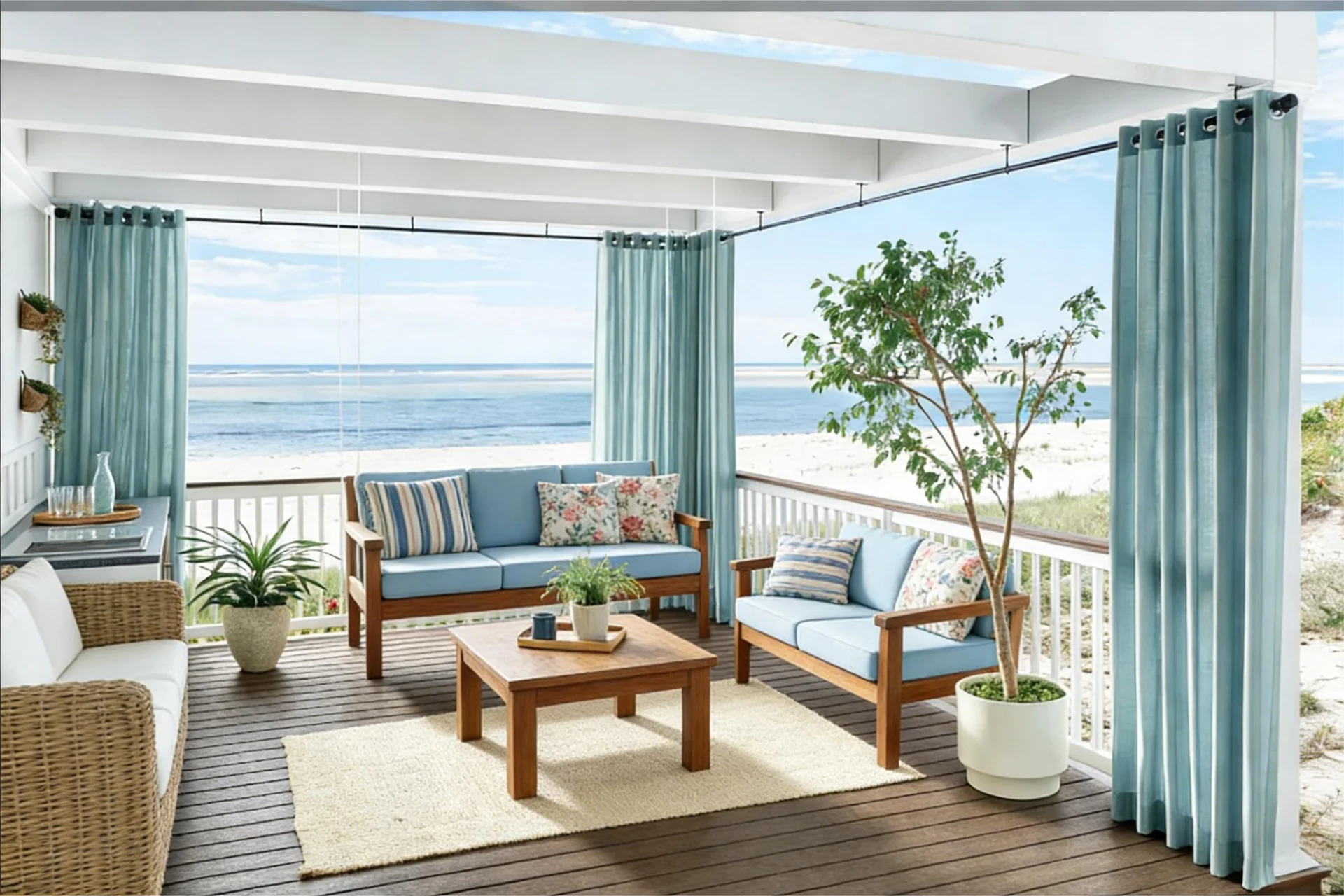 Block sunlight and reduce heat outdoors