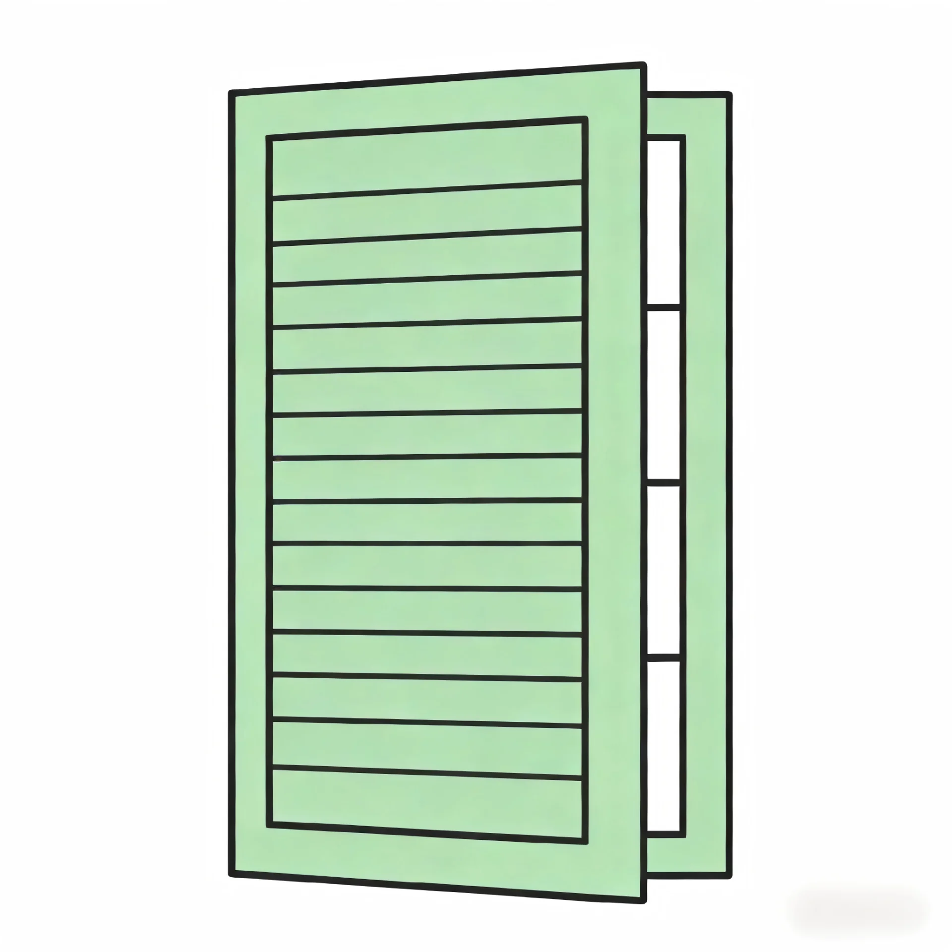 Single Panel Left Opening Configuration