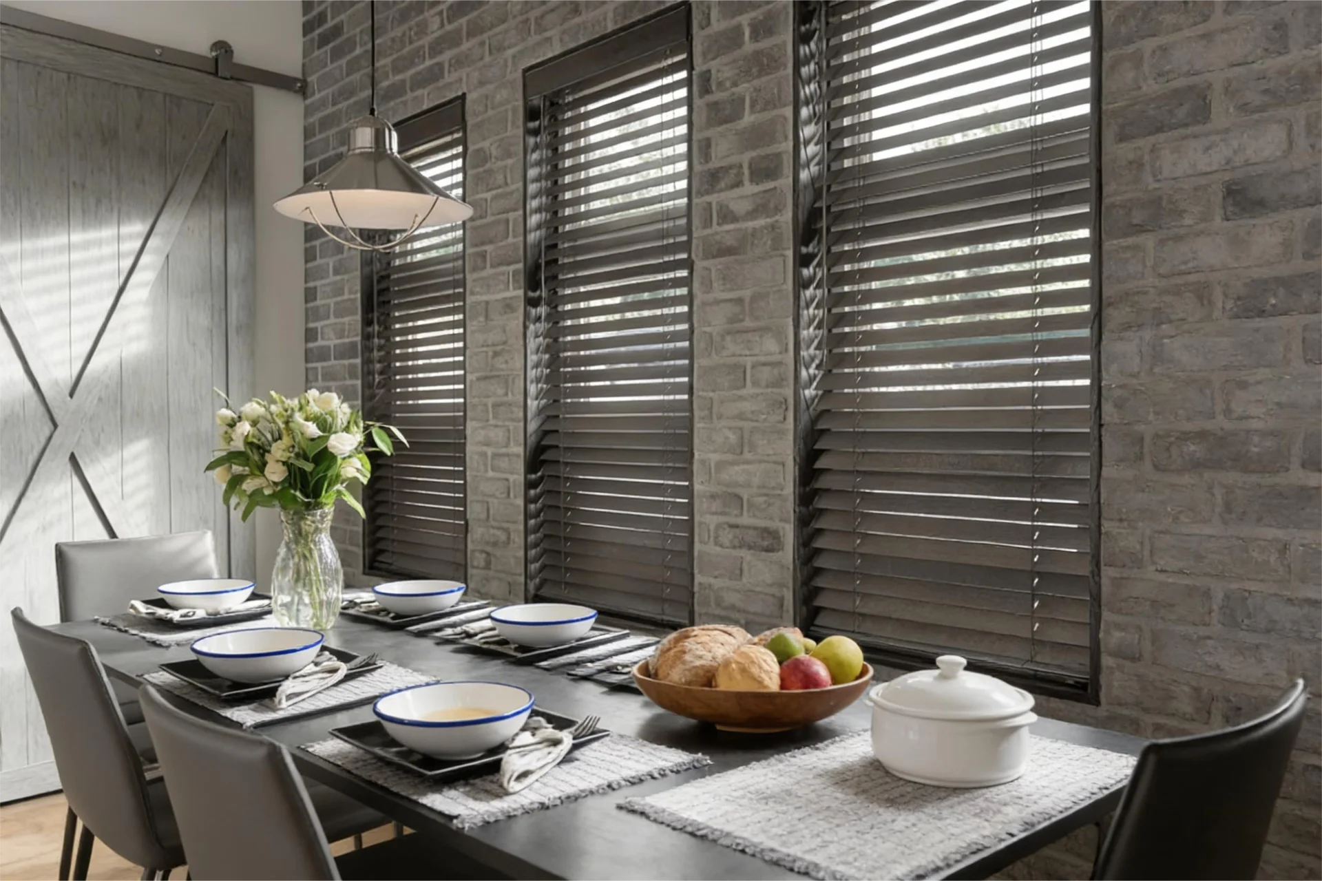 Modern aluminum blind finishes