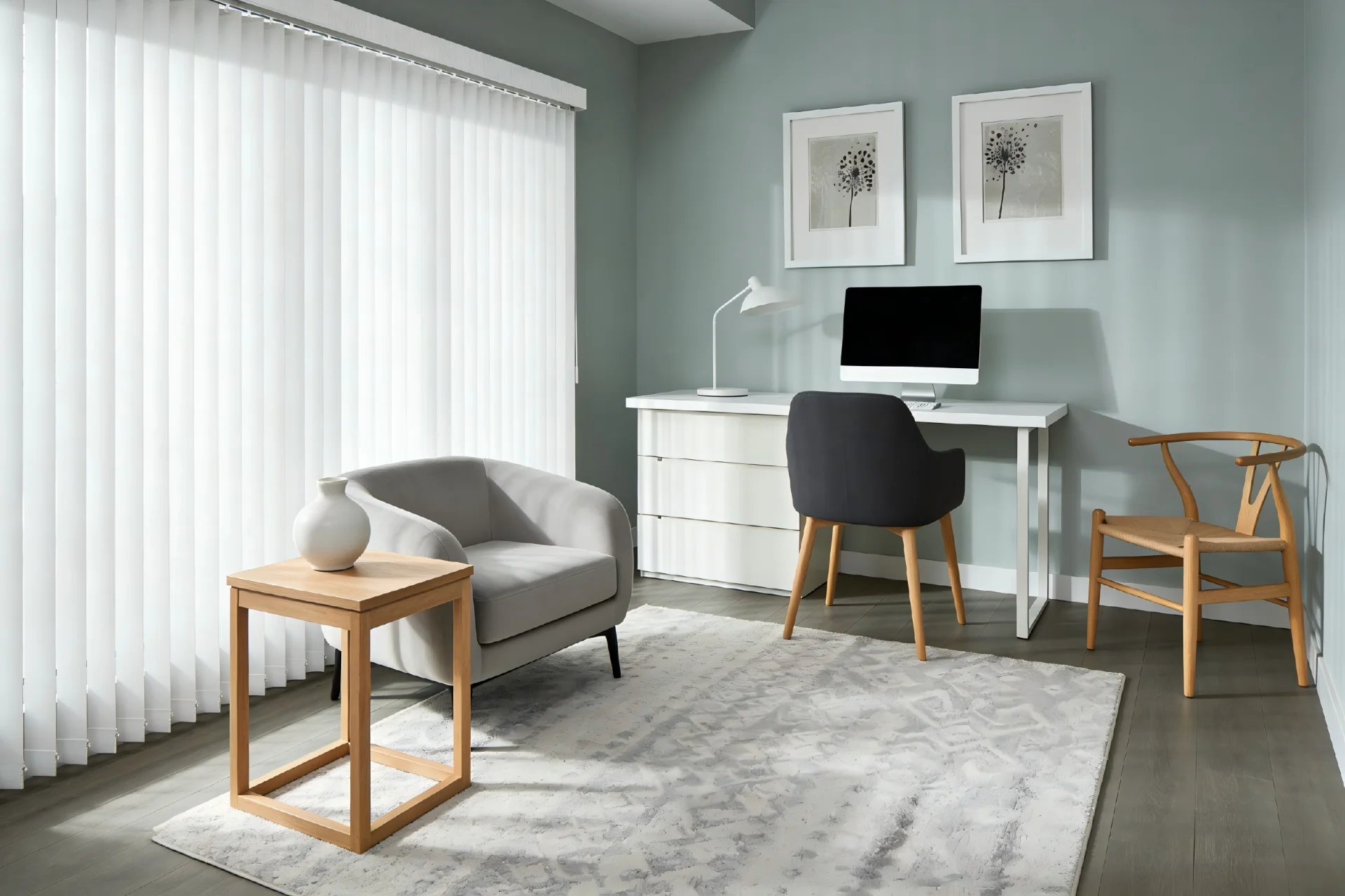 Vertical blind vane detail