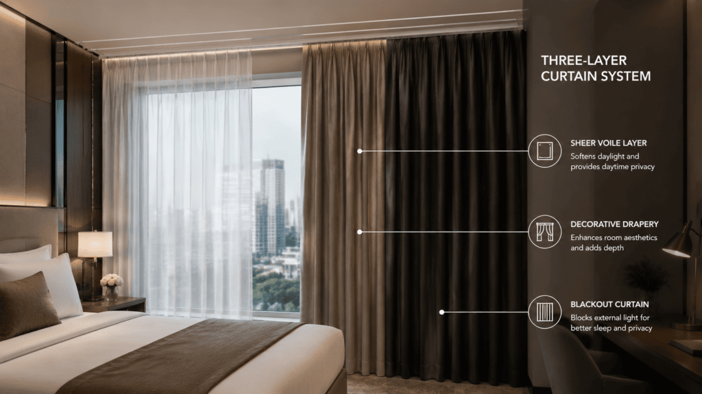 12 Best Curtain Fabrics for Hotels: A B2B Buyer’s Guide